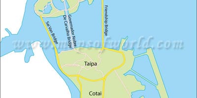 ماکاؤ جزیرہ نما نقشہ